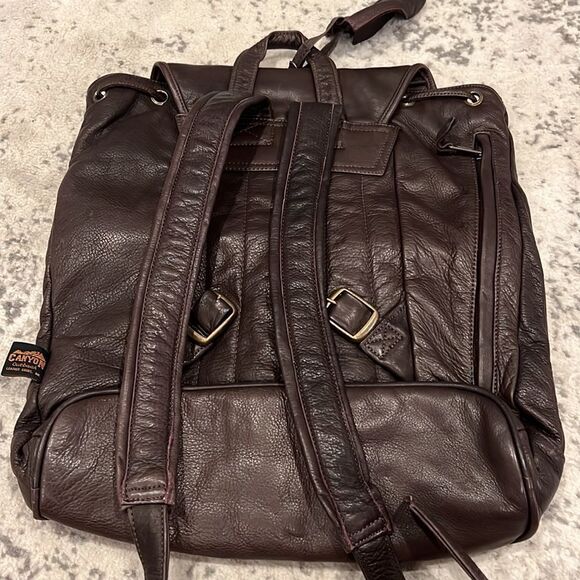 VTG Canyon Outback Leather Goods Inc. genuine Leather Backpack NWT Napa Leather main image 7